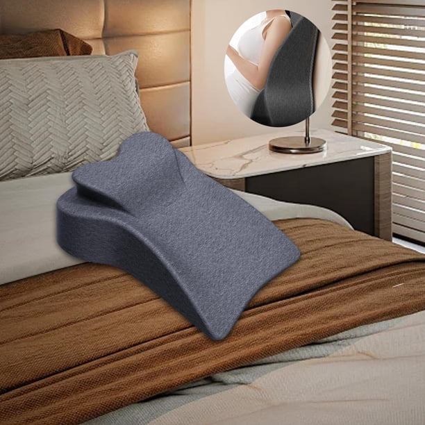 Almohada de Elevación de Piernas con Soporte para La Espalda, Funda Desmontable, Espuma Viscoelástica Antideslizante, Ideal para Oficina, , Le
