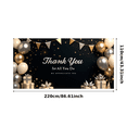 thumbnail image 1 of Decorative Design Thank You Banner Thank You Celebration Balloon Decor Star Pattern for Appreciation Ceremony Employee Recognition Gratitude Event, 1 of 3