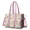 Fairy Princess Rainbow, variant on Teacher Tote Bag,Fairy Princess Rainbow Pattern Teacher Utility Tote Bag,Large Work Tote Bags for Women with Multiple Pockets,Top Zipper Closure,13.8x10.6x6.7 Inch