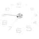 thumbnail image 3 of Reloj de Pared Grande sin Marco 3D, Reloj de Pared DIY, Pegatina de Pared de Superficie de Espejo sin Marco de acrílico, decoración de Reloj para Sala de Estar(Plata) Decoración Hogareña Fugacal NO, 3 of 7