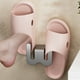 thumbnail image 5 of Estante de pared para pantuflas de baño | Organizador colgante para zapatos | Soporte para zapatos sin taladro para sandalias, chanclas y calzado, 5 of 6