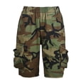 thumbnail image 2 of larppty Women's Camo Shorts Elastic Waist Casual Loose Fit High Waisted Camo Short Comfy Multi Pocket Camouflage Shorts（Camouflage， M）, 2 of 4