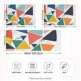 thumbnail image 2 of Yayeee Pillowcase Standard Size Set of 2 Satin Wrinkle Resistant Pillow Case, Red Triangles, 2 of 7