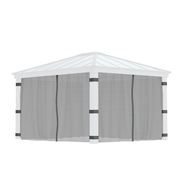 Ensemble de moustiquaires CANOPIA by PALRAM pour tonnelles Dallas de 12 pi x 14 pi