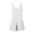 thumbnail image 6 of Utoimkio Women's U Neck Sleeveless Short Romper Jumpsuit,Loose Fit Side Pocket Casual Overall Shorts for Summer Beach Daily Wear, 6 of 6