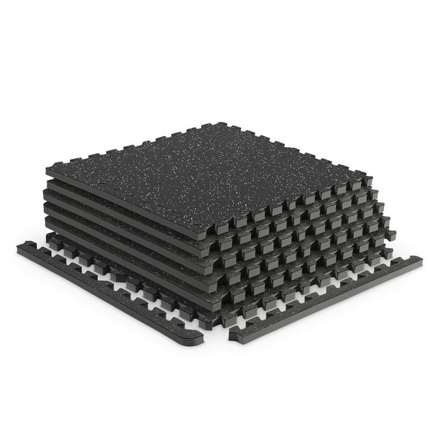 Alfombrilla de Goma EVA de Doble Densidad entrelazada, para Equipos de Ejercicio y Accesorios