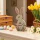 thumbnail image 5 of Decoraciones de Pascua, adornos de Pascua, regalos de Pascua, suministros para fiestas de Pascua, conejos de madera, colgante para decoración del hogar, lindo adorno estilo bosque, adorno colgante de, 5 of 6
