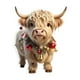 thumbnail image 2 of Fzsteel Acrylic Christmas Tree Ornament 2D Flat Cow Shape Holiday Decoration with Appreciation Message for Home and Party Festive Decor, 2 of 8