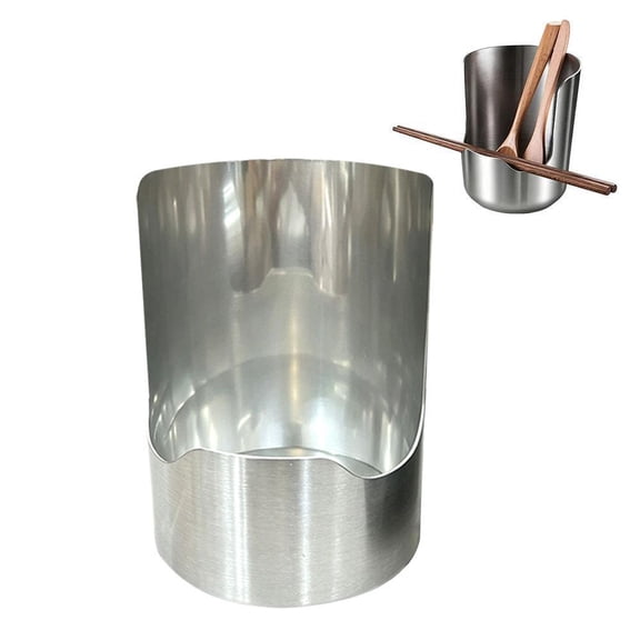 Stainless Steel Pot Lid Holder and Spoon Rest, 3.94-Inch Countertop Kitchen Organizer for Ladles, Spatulas, Chopsticks and Cooking Utensils