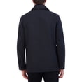 thumbnail image 2 of Kenneth Cole Men's Double Breasted Wool Blend Peacoat With Bib Black Size M, 2 of 2