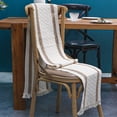 thumbnail image 4 of Camino de mesa Niviy, 183 cm, algodón y lino, color bohemio, beige y marrón, 4 of 6