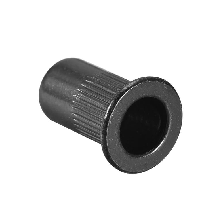 150Pcs M5 Rivet Nut Kit - Zinc Plated Carbon Steel, Knurled Body Threaded Insert For Metal, Plastic & More