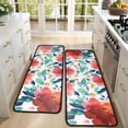 thumbnail image 4 of Kitchen Rugs Sets Of 2,Pioneer Flower Floral Print Pattern Anti Fatigue Kitchen Mat Rugs Non Slip Washable,Decorative Kitchen Floor Mats for Kitchen,Sink,Laundry,17"x47"+17"x47", 4 of 5