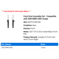 thumbnail image 2 of Front Strut Assembly Set - Compatible with 2000 BMW 328Ci Coupe, 2 of 2