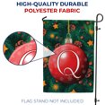 thumbnail image 4 of America Forever Monogram Christmas Garden Flag Letter Q 12.5 x 18 inch Double Sided Christmas Ornament Ball Winter Farmhouse Holiday Yard Outdoor Decoration, 4 of 7