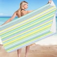 thumbnail image 4 of Toalla De Playa a Rayas Extragrande, Toalla De Ba O, Toalla De Piscina, Tela De Secado R Pido Y Tacto Suave, Dise O Ideal Para Viajes, Para Adultos, Para Tomar El Sol Y Nadar, Ligera, 4 of 8