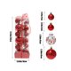 thumbnail image 3 of Christmas Decoration Balls Christmas Balls Christmas Shaped Balls Electroplated Balls Christmas Tree Decoration Painted Balls Combo 24pcs, 3 of 6