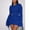 Blue, variant on Kiplyki Women's Long Sleeve Fall Dress Round-Neck Solid Out Mini Dress