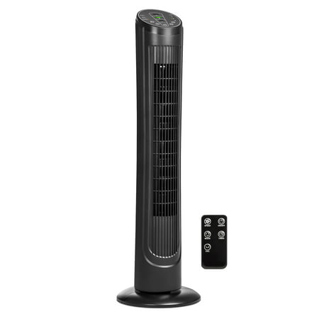Best Choice Products 40in Portable Quiet Oscillating Standing Floor Tower Fan w/ 3 Speeds, 3 (Normal/Nature/Sleep) Modes, 7.5 Hour Timer, and Remote Control - (Best Looking Football Fans)