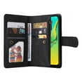 thumbnail image 6 of SaniMore Case for Samsung Galaxy A33 5G 6.4" 2022, PU Leather Zipper Wallet Cover [RFID Blocking] Card Slot Magnetic Clsap Flip Folio with Wrist/Crossbody Strap Kickstand Full Protective Cover, Black, 6 of 17