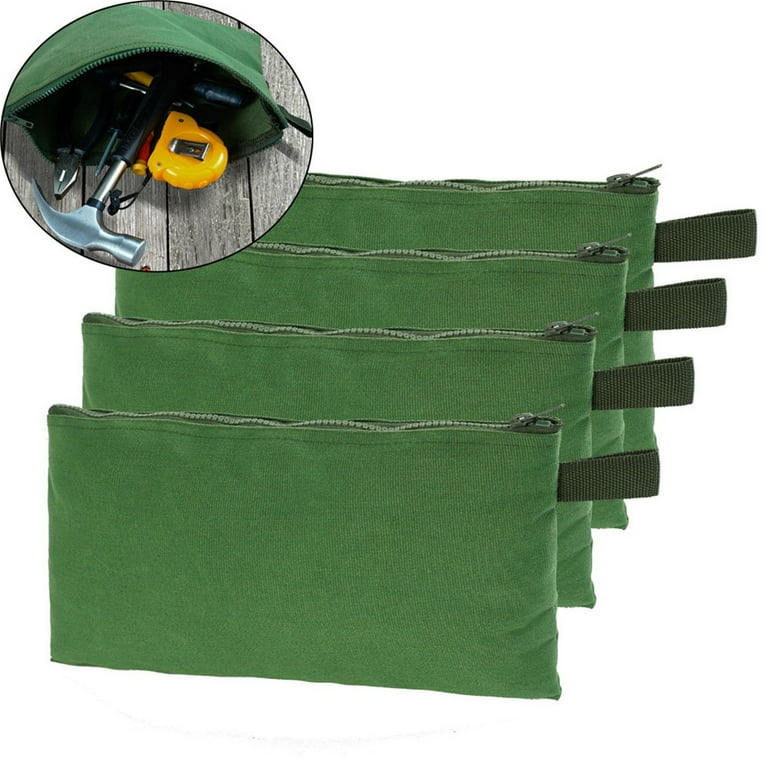 4-Packs Small Tool Pouch, Heavy-Duty Tool Pouch, Electrician Tool Pouch,  Tool Pouches w/Clip, Electricians Tool Pouch, Tool Pouch Bag, Small Tool  Bag