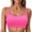 C-Hot Pink88, variant on Bikini Tops For Women Full Coverage Padded Adjustable Wide Straps Solid Color Swimsuit Top Water Sports Bra