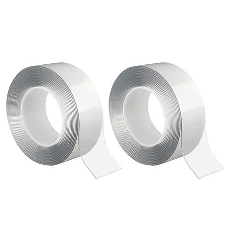 Pack x2 Cinta Doble Cara Extrafuerte - Cinta Doble Cara 3 metros x 30mm Ancho | Ideal para Manualidades - Adhesivos para Pared | Cinta Adhesiva Doble Cara