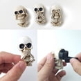 thumbnail image 4 of 3PCS Cute Skull Car Vent Clips Cool Car Aromatic Vent Clip Auto Interior Air Vent Skull Decor Freshener Car Charm Car Vent Accessories for Car Air Conditioner Office Home Halloween Decor, 4 of 5