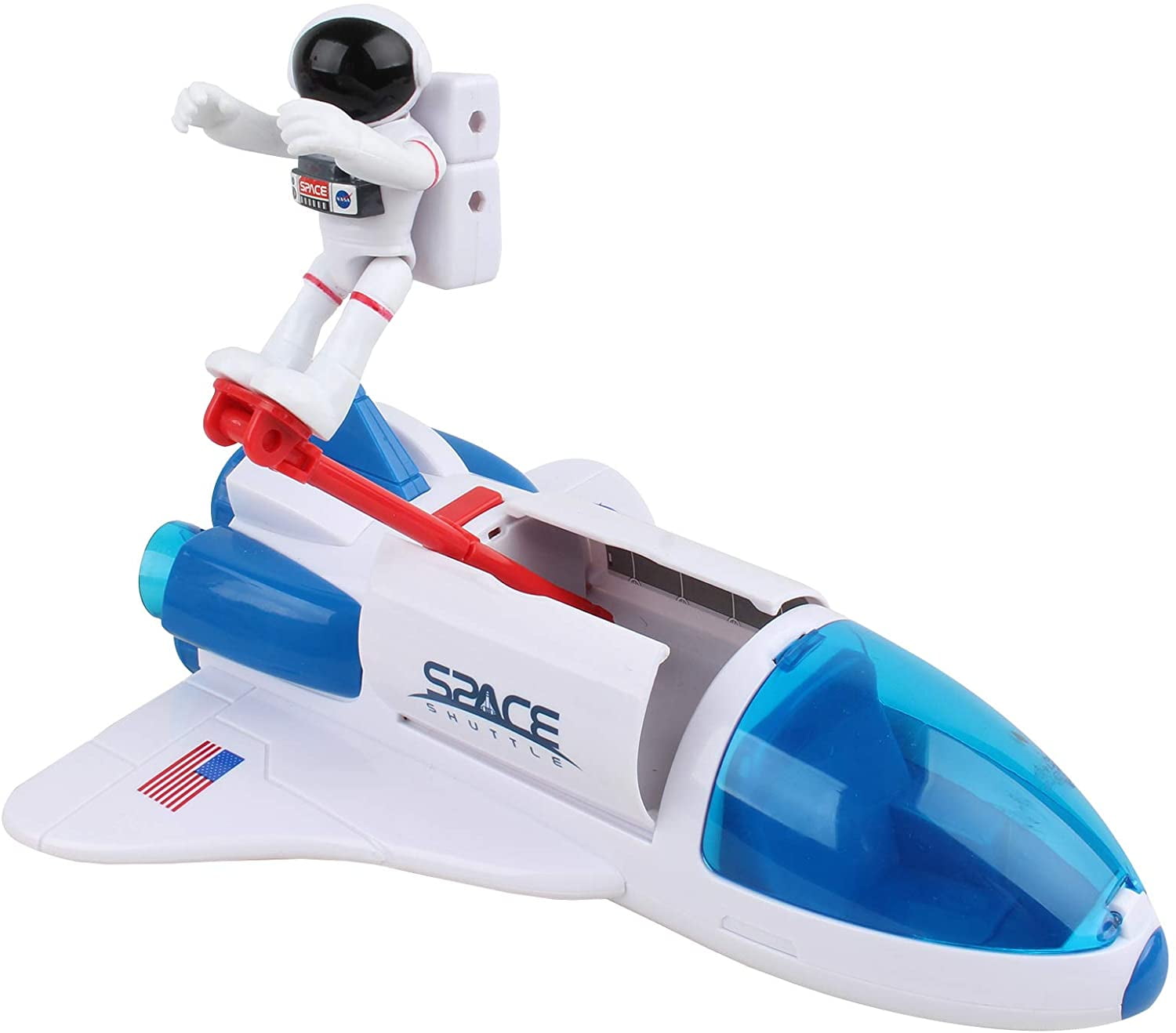 Daron NASA Space Adventure Toy Set: Space Shuttle Bag 3 Astronauts Capsule 