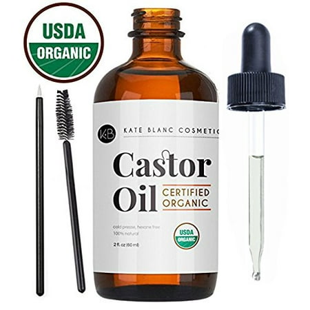 Organic Castor Oil Hair Growth Stimulant & Skin Moisturizer - Reduces