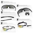 thumbnail image 3 of Polarized Sunglasses, Outdoor Sports Glasses PC Anti Sweat Strip  For Cycling For Driving, 3 of 8