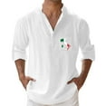 thumbnail image 3 of Shirt Top down Graphic T Shirt Men Mesh Sleeve Shirt Microfiber Tee Shirts for Men Printed Sleeve Long Sleeve Lightweight Shirt Men Mens Short Sleeve Crotch Shirt Button down Romper Button Romper Men', 3 of 3