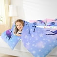 thumbnail image 4 of Manfei Animal Unicorn Bedding Comforter Set 2pcs for Girls Female,Dreamy Princess Twin Comforter Sets Microfiber,Gradient Galaxy Universe Breathable Bedding Set,Microfiber Bedroom Decor,Reversible, 4 of 8