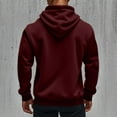 thumbnail image 5 of LNZGNM Mens Hoodies Zip Up Military Tactical Hoodies Big and Tall Fall Hoodie Casual Lightweight Hooded Sweatshirt Men Athletic Jackets with Pockets, Wine 3XL, 5 of 9