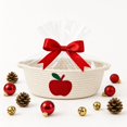 thumbnail image 7 of Dpityserensio Christmas Woven Storage Basket, Handmade Organizer for Snacks Toys, Gift Basket, 7 of 7