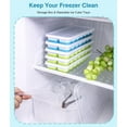 thumbnail image 4 of Ice Cube Trays Set, 5 Pack(70 pcs) Square Ice Cube Tray for Freezer with Bin, BPA Free & Odor Free for Cocktail, Coffee, Storage Baby Food, Effortless Ice Making, 4 of 5