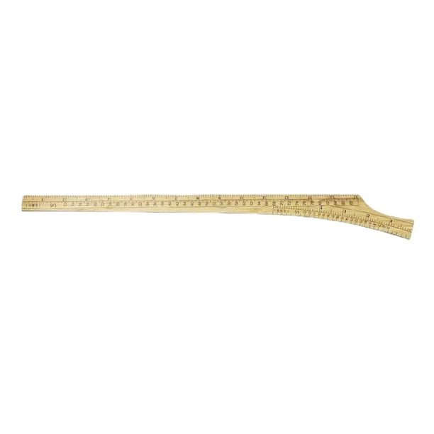 Regla de costura de doble cara con escala para ropa ligera, sastrería, herramienta de sastrería, alteración de ropa, regla de sastrería para