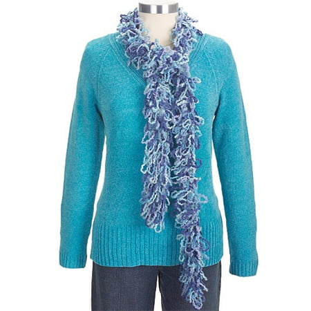 Faded Glory - Women's Chenille V-Neck & Scarf Set
