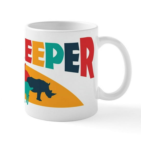 CafePress - Zookeeper Mugs - 11 oz Ceramic Mug - Novelty Coffee Tea Cup