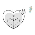 thumbnail image 1 of Reloj De Pared De Corazón Acrílico Y Estatua De Muñeca De Resina De Mujer Playera, Arte Decorativo Creativo Para Sala De Estudio, Cafetería, Oficina Y Decoración De Sala De Estar., 1 of 8