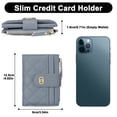 thumbnail image 5 of GAEKEAO Small Wallet for Women Slim Bifold Leather Credit Card Holder Wallets Zipper Pocket Coin Purse with ID Window, 5 of 7