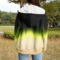 thumbnail image 4 of safuny Womens Zip Up Hoodies Coats Long Sleeve Gradient Oversized Sweatshirts Jacket with Pockets Fall Fashion Clothes Yellow _f L, 4 of 6