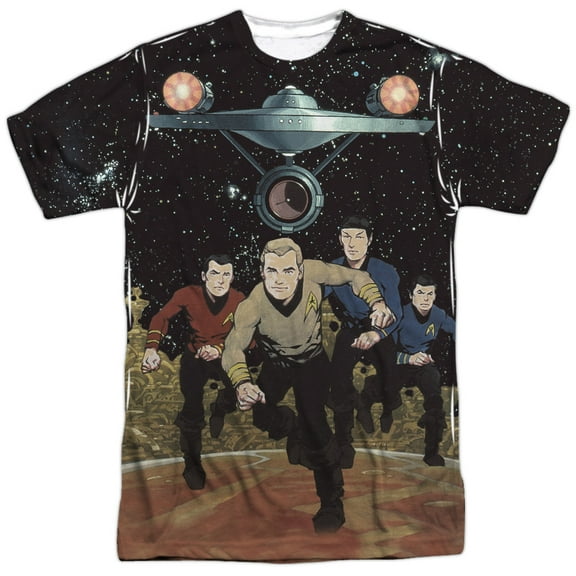 Star Trek Men's Running Sublimation T-shirt White