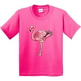 thumbnail image 3 of Inktastic Pink Flamingo Youth T-Shirt, 3 of 5