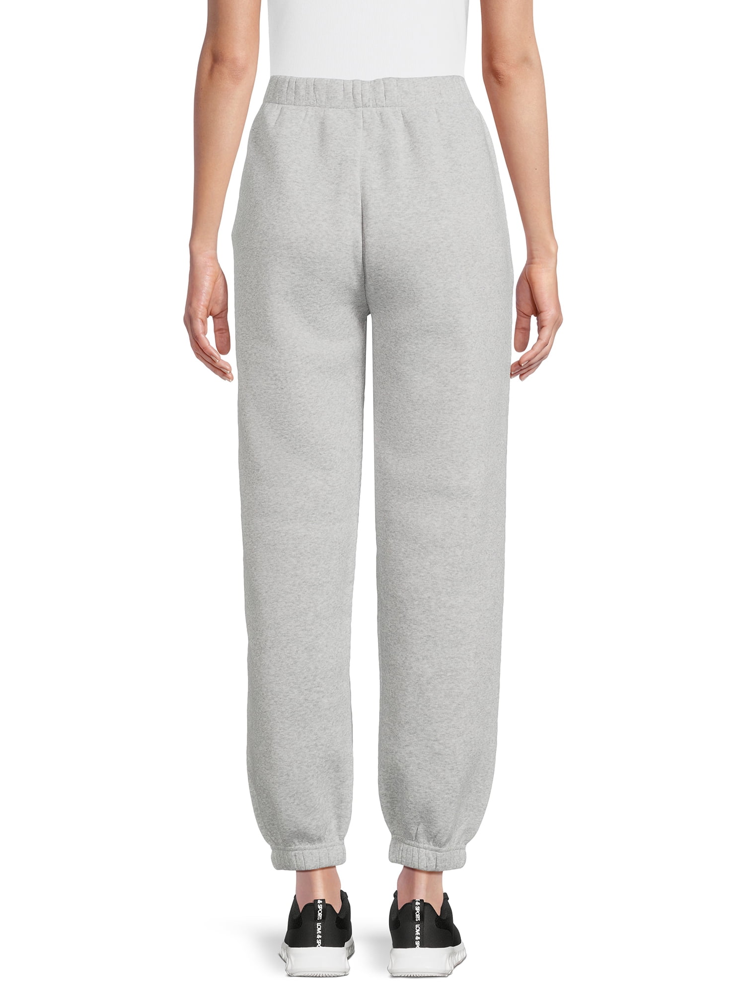 No Boundaries Pull On Fleece Joggers, 28" Inseam, Wlomen's and Women's Plus