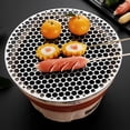 thumbnail image 3 of ziyahi Grille Ronde en Acier Inoxydable pour Amateurs de Barbecue Grille Ronde 22cm, 3 of 6