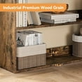 thumbnail image 5 of Corner Book Shelf, 6-Tier Tall Corner Bookcase with Baffles, L-Shaped Modern Industrial Display Bookshelf, Corner Shelf Unit for Bedroom, Home Office, Living Room, Kitchen, 5 of 7