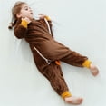 thumbnail image 4 of WIBACKER 6M-6Y Baby Warm Flannel Sleeping Bag, Infant Sleepsuit, Kids Toddler Boys Girls Long Sleeve Double Zipper Wearable Sleep Sack - Bear, 4 of 8