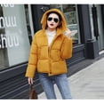 thumbnail image 1 of Chaqueta de algodón corta con capucha informal de estilo coreano de invierno, chaqueta de algodón para mujer, chaqueta de algodón ajustada y gruesa, 1 of 6