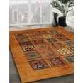thumbnail image 3 of Ahgly Company Machine Washable Indoor Square Abstract Tomato Red Area Rugs, 5' Square, 3 of 7